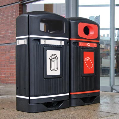 Streamline Jubilee™ General Waste Bin | Outdoor Recycling | Glasdon